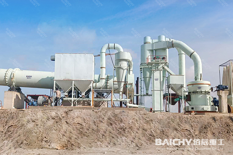 時產8-10噸石膏磨粉生產線